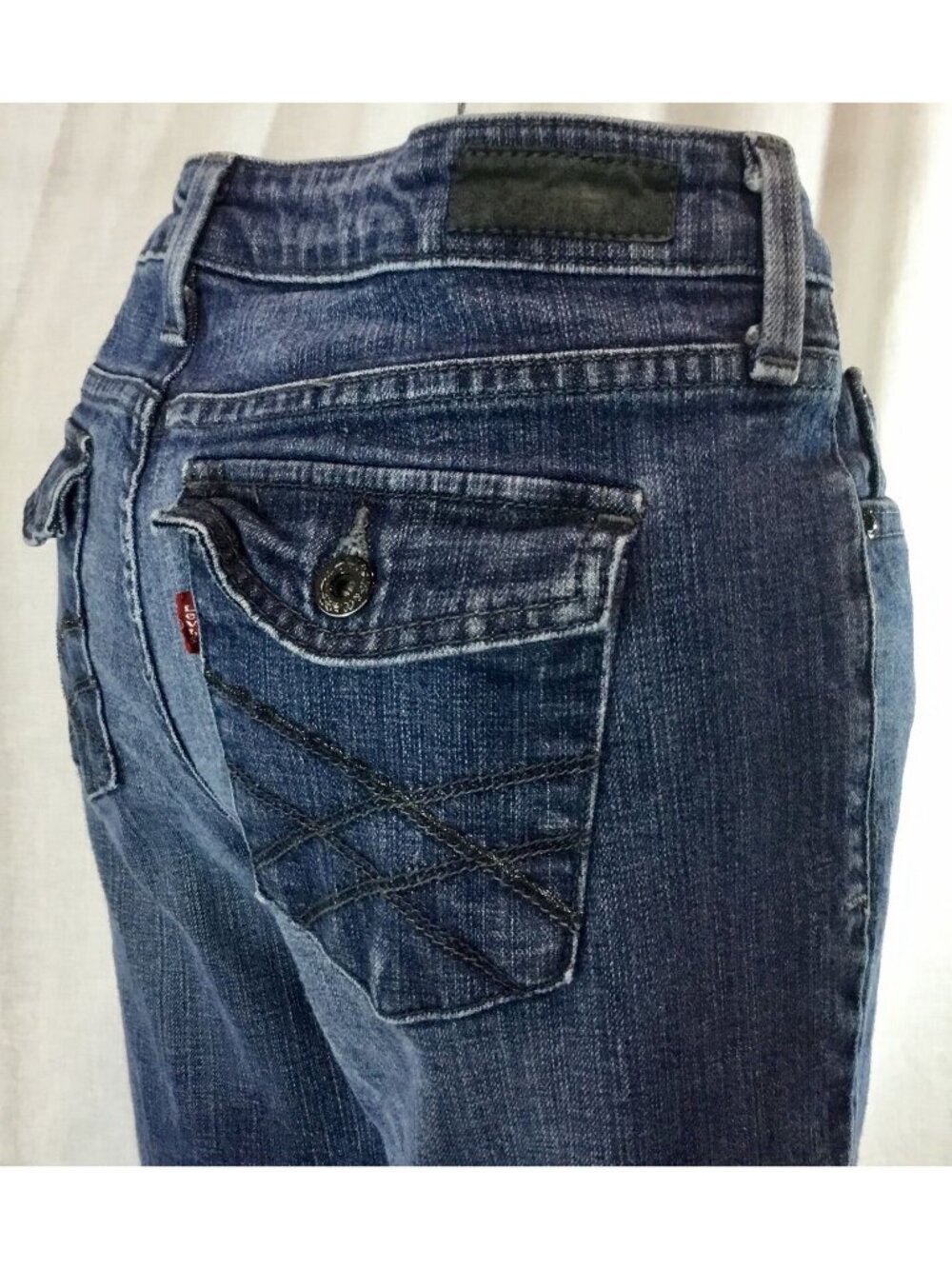 Y2K Levi's 545 Jeans Womens 10 Bootcut Embroidery Bratz Doll McBling Western VTG - Picture 2 of 12